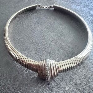 Vintage Authentic CHRISTIAN DIOR chunky gold necklace